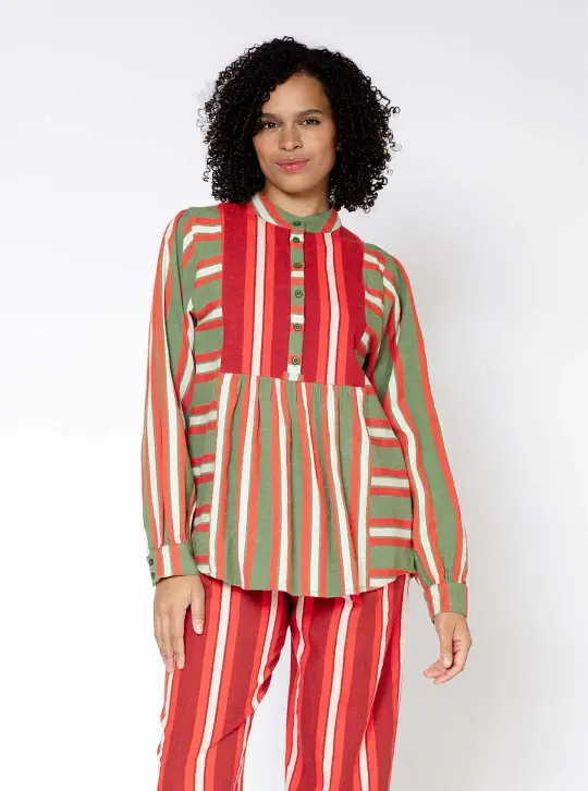 sample sale | peace blouse fennel | XXS-3X