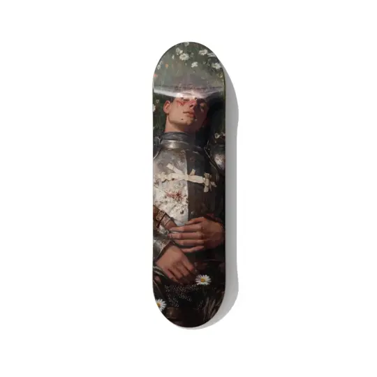 Rochegrosse Knight of the Flowers Skateboard Art