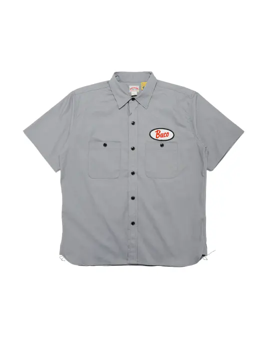 The Real McCoy's BS26001 Buco Workshirt S/S / Look At How Buco Did It! Cloud Gray