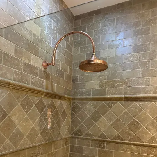 Solid Copper Dome Showerhead