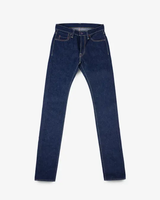 21/23oz Ultra Heavy Raw Selvedge Denim Slim Tapered Cut Jeans - Indigo