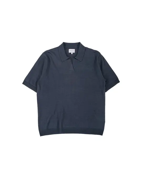 Norse Projects Anholt Cotton Paper Polo Graphite