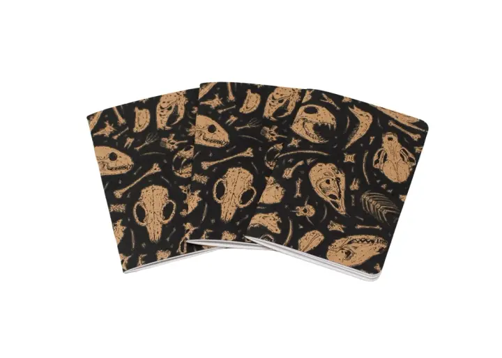 Skull Pattern Pocket Notebook