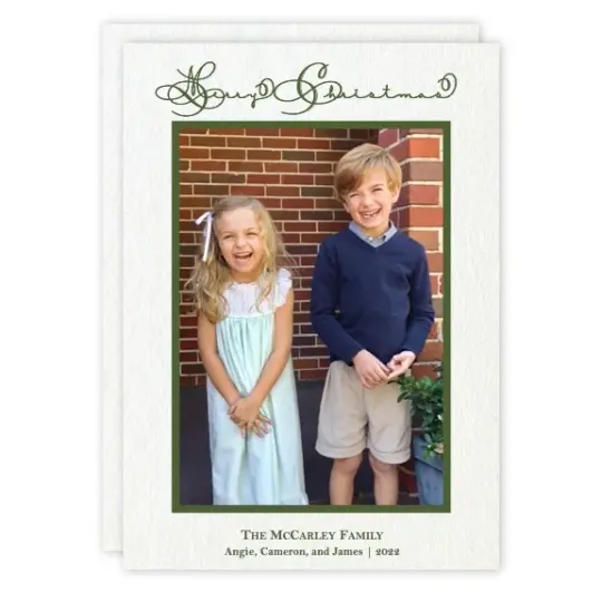Script Merry Holiday Card