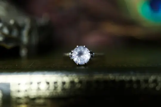 Plume Ring - Silver - Rose Quartz