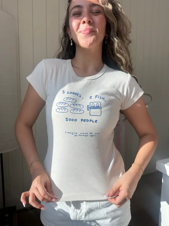 "fish & loaves" baby tee!