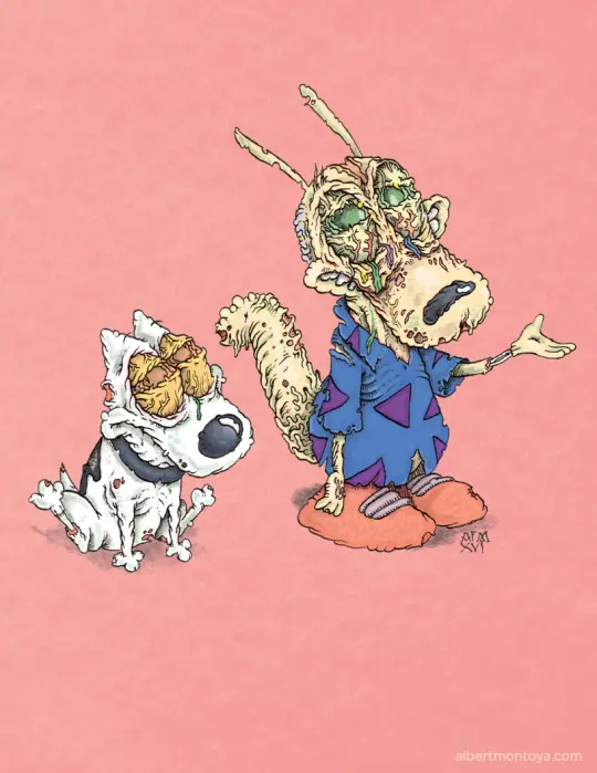 Print "Rocko's Zombie Life"