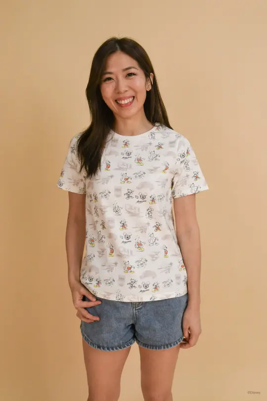 Ladies Tee - Sketch Mickey