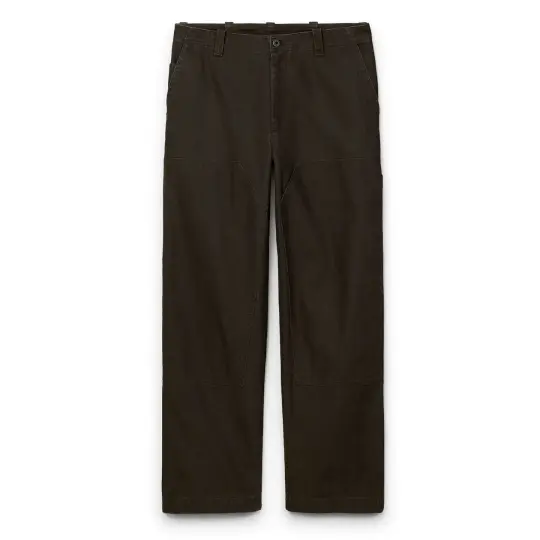 Cotton Canvas Relaxed Double Knee Pant