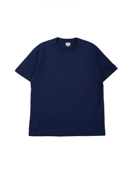 The Real McCoy's MC19010 Athletic T-Shirt / Loop-Wheel Navy