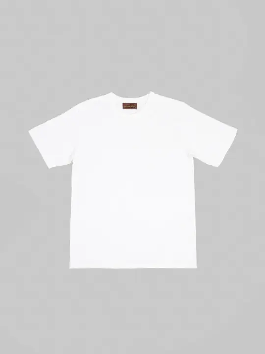 Wonder Looper Ultimate Pima Tsuriami Crewneck T-Shirt White