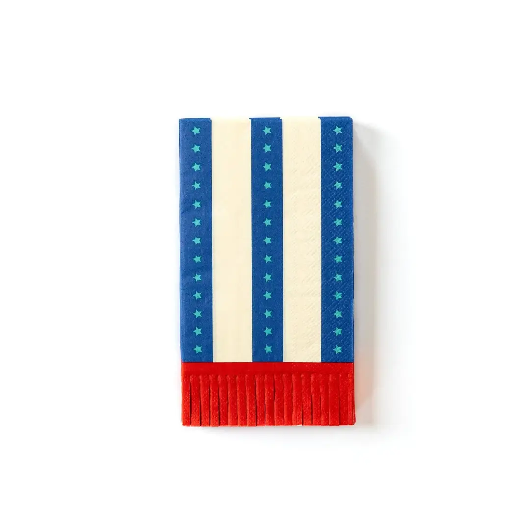 My Mind’s Eye Stripes with Fringe Guest Towel Napkin