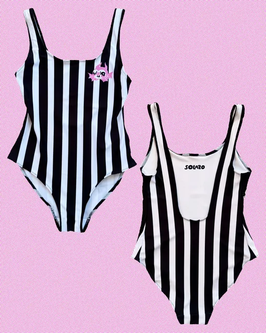 Striped Devil Swimsuit