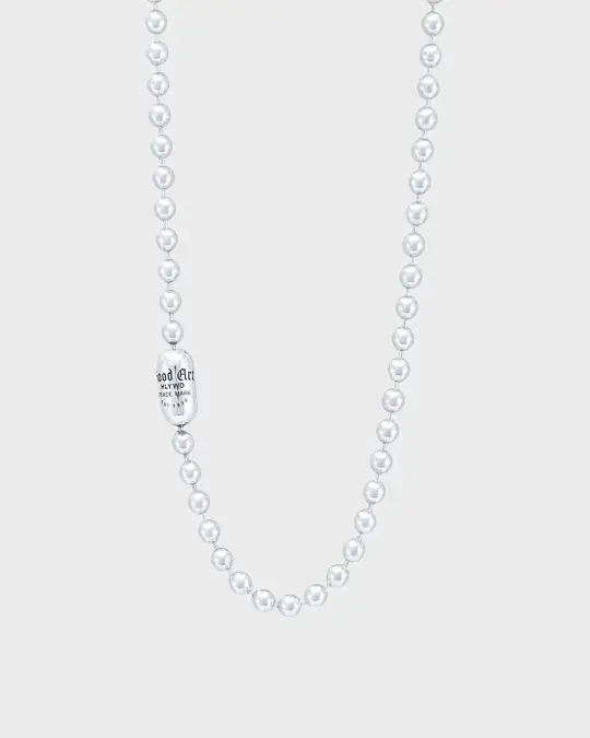 GOOD ART HLYWD Pop Lock GoodArt Logo Necklace 10 at 30" - Sterling Silver