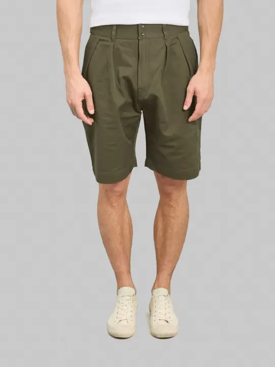 Momotaro Jeans MMSP6000 Westpoint Wide Shorts Khaki