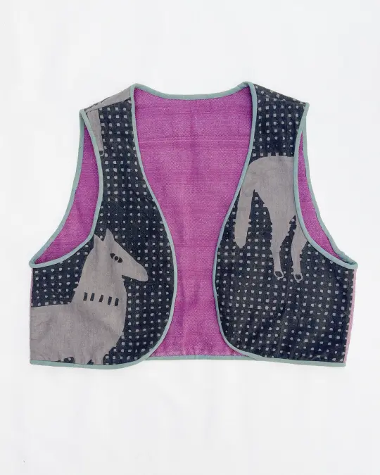 PO-EM x of June Quilted Reversible Vest № 8