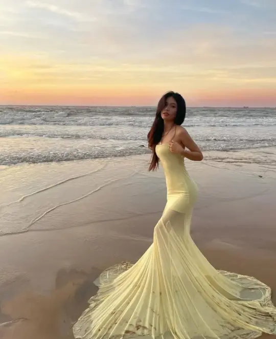 Resort Chiffon Flowy Prom Gown Pastel Yellow Women's Corset Maxi Casual Dress Evening Dress RS2961