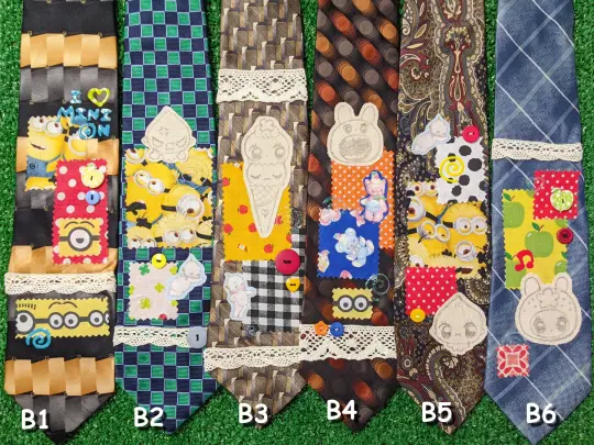 handmade collage ties SET B