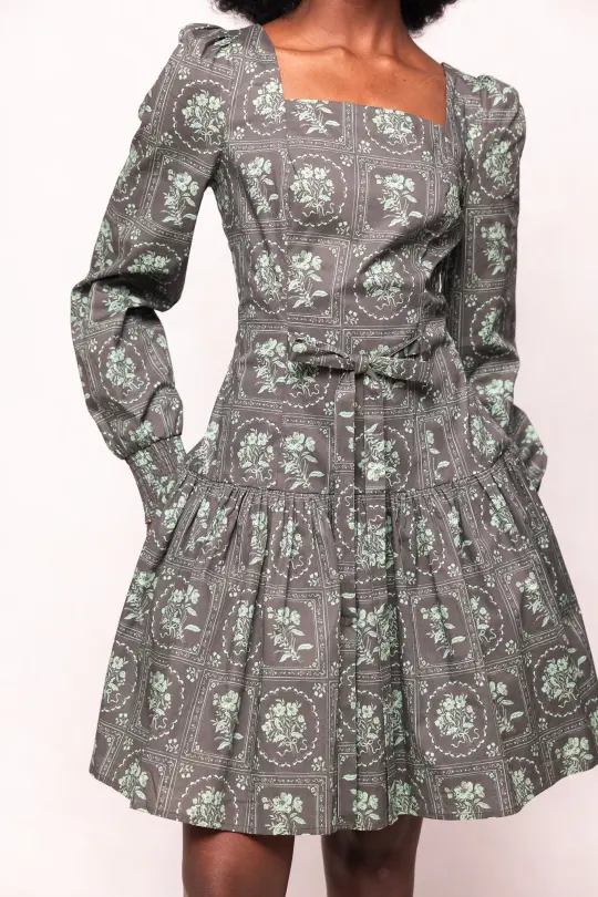 Finn Dress in Garden Tile