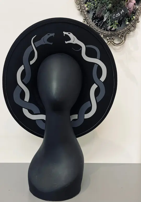 Serpents Vegan Felt XL Wide Brim Hat