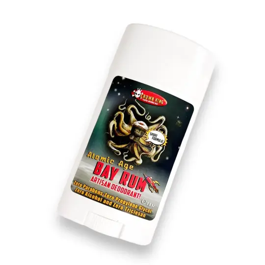 Atomic Age Bay Rum Natural Deodorant | Sport Strength | 100% Essential Oils