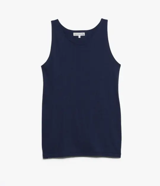 136 Loopwheeled Maco-Imit Tank Top