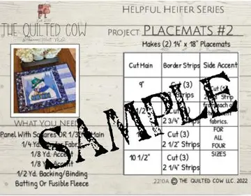 Helpful Heifer Placemats #2