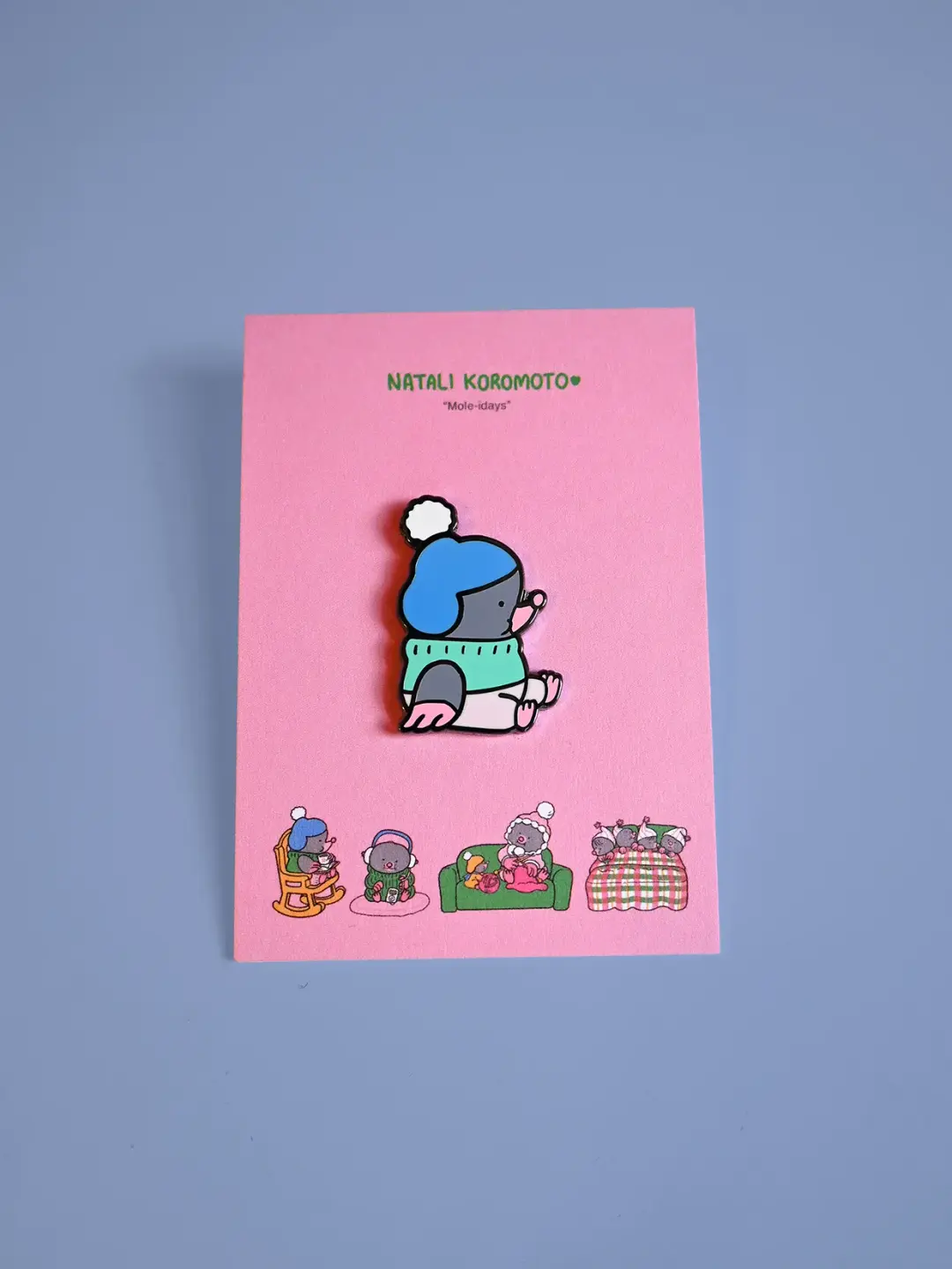 "Mole-idays" Enamel Pin