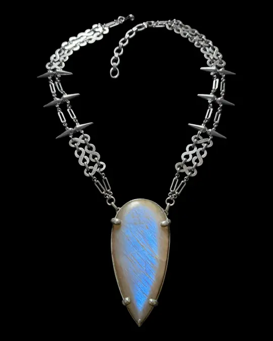 MIRARI | Rainbow Moonstone Necklace