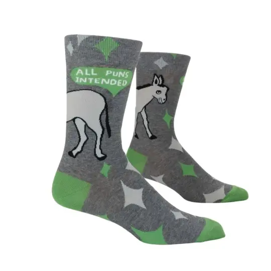 All Puns Intended Men's Socks