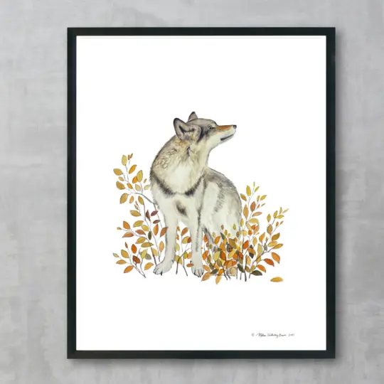 Autumn Wolf Fine Art Print
