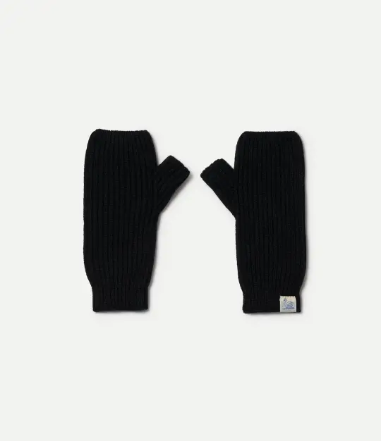 Ribbbed Merino Wool-Cashmere-Silk Wrist Warmers