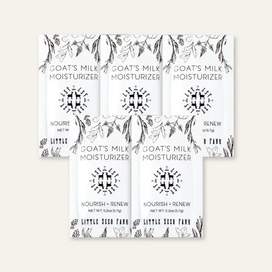 Travel Pack - Five Goat's Milk Moisturizer Pouches