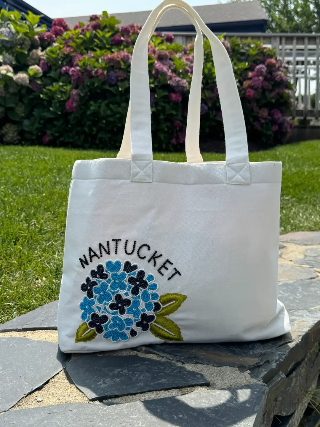 Nantucket Hydrangea Tote Bag