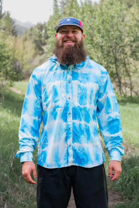 Triple Crown Button Down Long Sleeve | Pinhoti Tie Dye