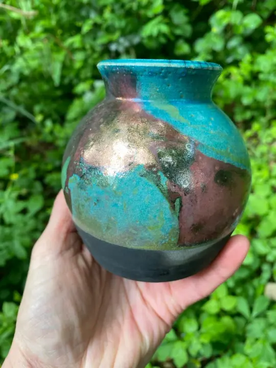 Woodland Raku Workshop 1 Obvara/Glaze/Hair & Feather
