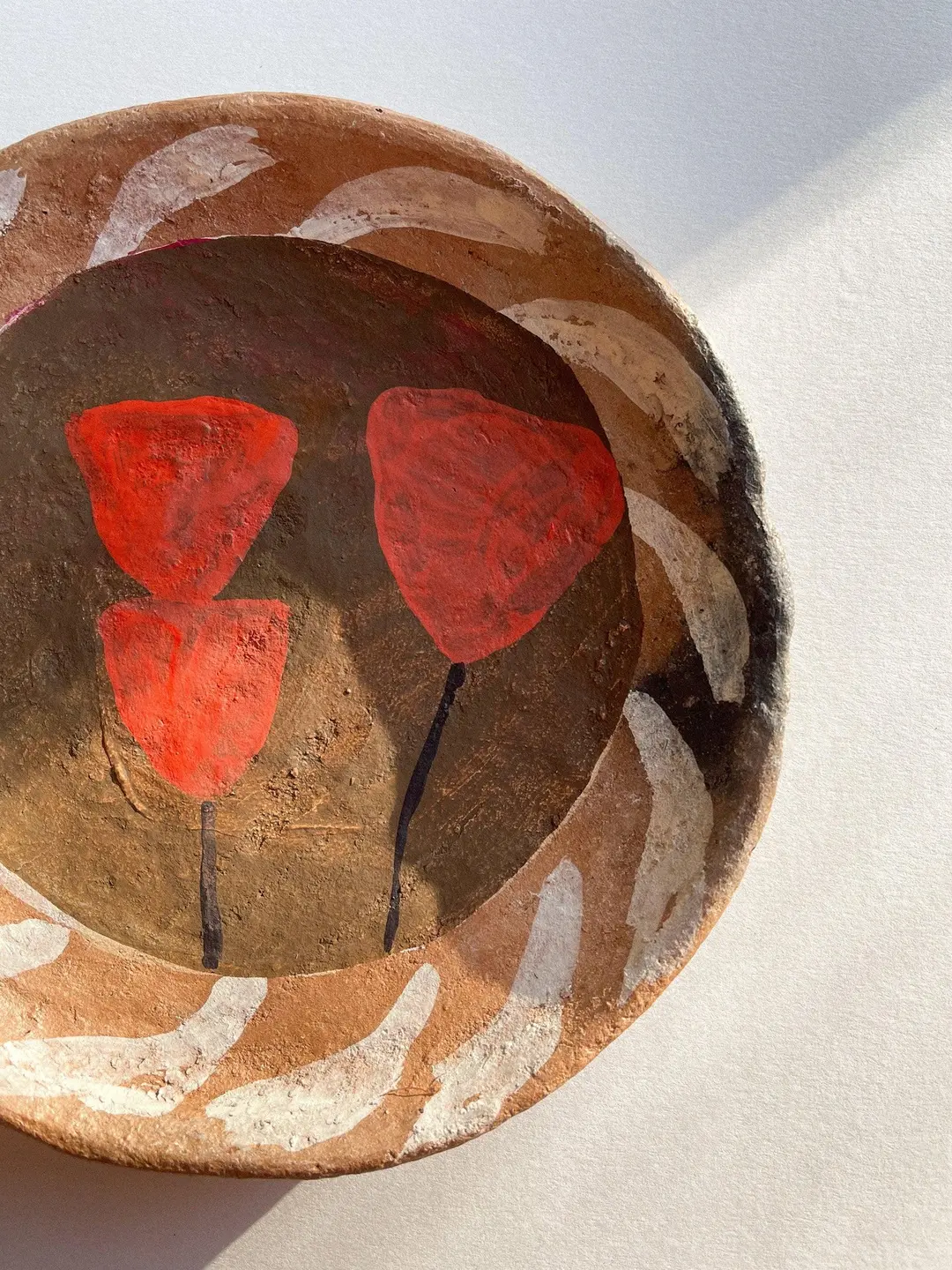 Tulip Flowers Art Hanging Plate