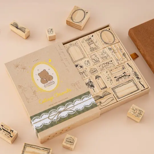 Tsuki ‘Cottage Friends’ Bullet Journal Stamp Set ☾