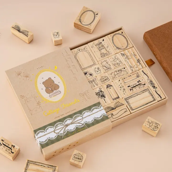 Tsuki ‘Cottage Friends’ Bullet Journal Stamp Set ☾