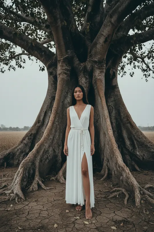 Azim Dress White