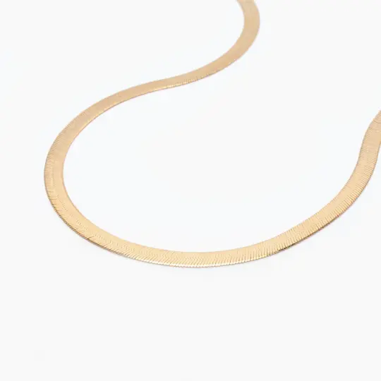 Classic Herringbone Chain Necklace