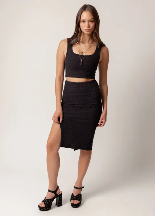 Pelagia Set in Heather Charcoal