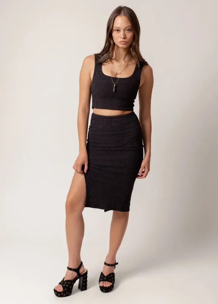 Pelagia Set in Heather Charcoal