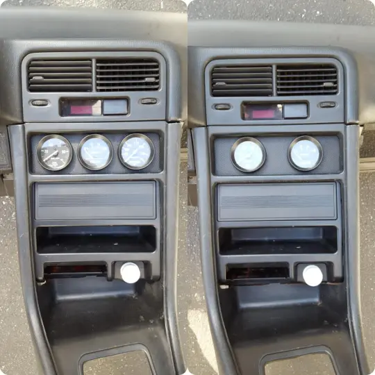 88-91 Honda CRX / EF Civic (All) Climate Control Gauge Pod Plates