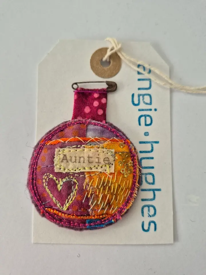 Auntie Heart Brooch