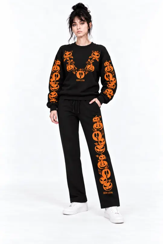Spooky Pumpkins French Terry Set