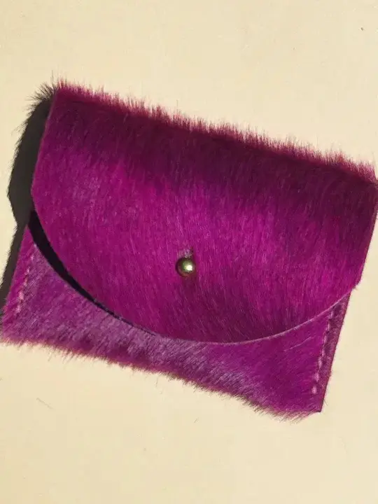 Cardholder - Fuchsia Hair On Hide