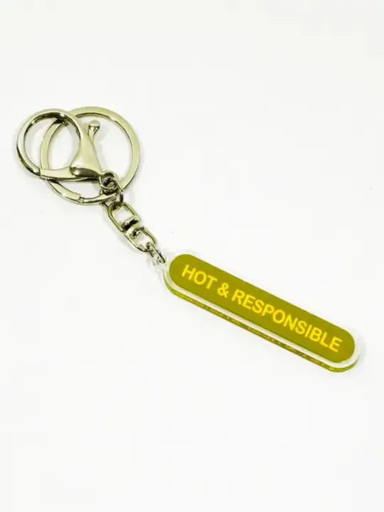 Hot & Responsible Recycled Acrylic Keychain