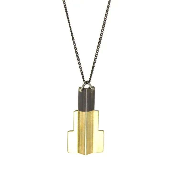 Recast Jagged Plateau necklace