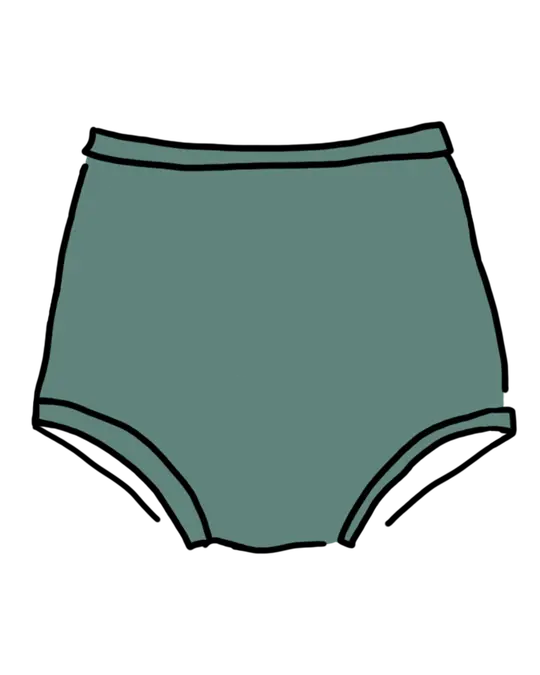Swimwear Sky Rise Bottom Lichen Green